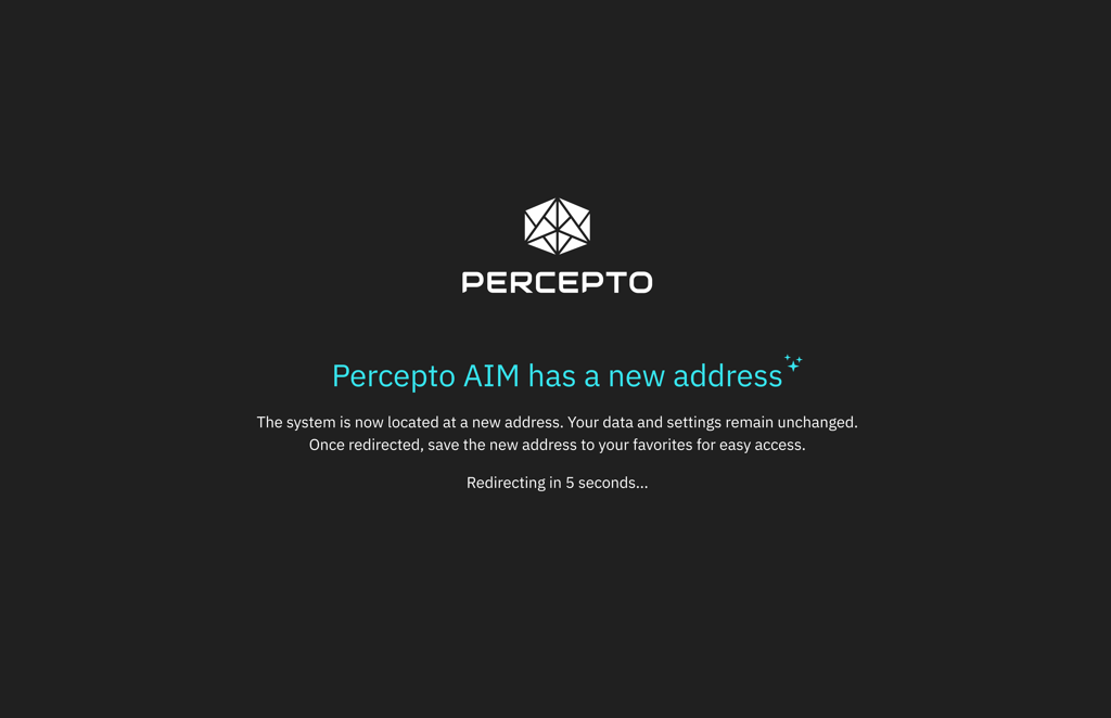 Percepto AIM - New Address